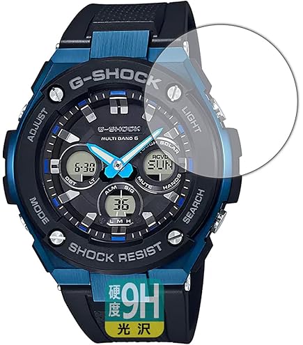 Amazon.co.jp: PDA工房 G-SHOCK GST-W300シリーズ対応 衝撃吸収[光沢